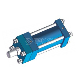 Cylindre hydraulique haute pression de <span class=keywords><strong>200</strong></span> bars à double effet en acier inoxydable chromé dur de la série HOB de la marque HBOETH de haute qualité - Product Image 4