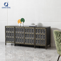 Commode de chambre à coucher personnalisée meubles de salle à manger cuisine noir armoire en bois massif buffet buffet buffet armoire de luxe