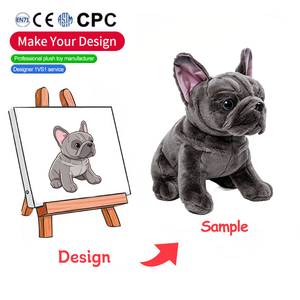 Peluche de <span class=keywords><strong>Bulldog</strong></span> <span class=keywords><strong>Francés</strong></span> Realista Personalizado, Simulación de <span class=keywords><strong>Bulldog</strong></span> <span class=keywords><strong>Francés</strong></span> Negro, Juguete de Peluche Suave y Realista, Muñeco de Perro para Regalo, Venta al por Mayor OEM - Product Image 1