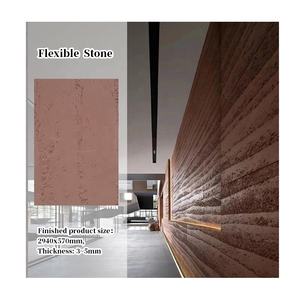Piastrelle flessibili in pietra MCM 1200x600 per esterni impermeabili leggeri rivestimenti per pareti esterne in pietra naturale - Product Image 2
