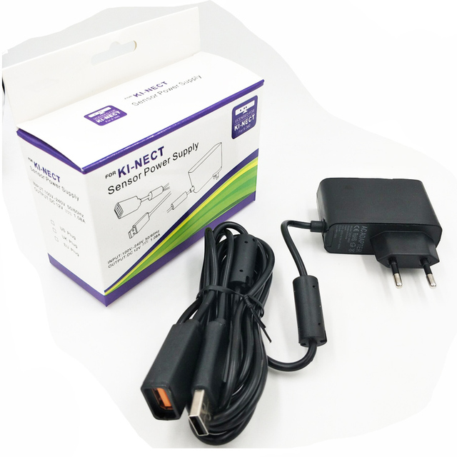 Kinect Adapter for Xbox 360 USB to AC Power Supply PC Adapter Compatible with Xbox 360 Kinect Sensor