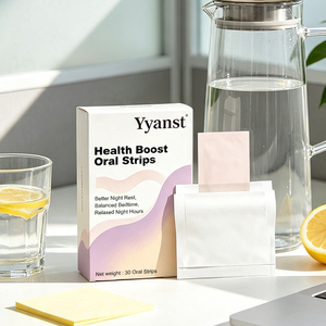 แผ่นอมละลายเร็ว Health Boost Oral Strips สำหรับช่วงกลางคืน ช่วยผ่อนคลาย 30 ชิ้น เพื่อการนอนหลับที่ดีขึ้นและหลับสบาย  OEM จำหน่ายแบบขายส่ง - Product Image 5