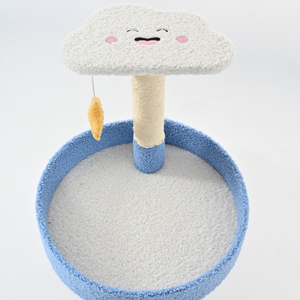 برج نشاط للقطط صغير الحجم مع عمود خدش وسرير، برج نشاط للقطط من القطيفة الناعمة، بالجملة وتصنيع حسب الطلب - Product Image 6