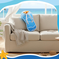 Neues Kreatives Flip-Flop-förmiges Dekokissen, Sommerliches Strand-Flip-Flop Plüschkissen für Zuhause, Sofa, Couch und Schlafzimmer-Dekoration