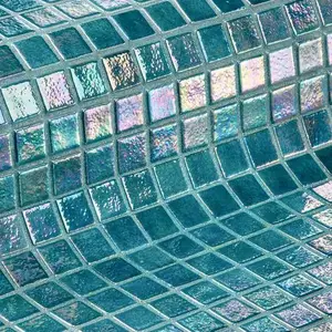 Высококачественная Блюз гранитная плитка поставщиков плитки для бассейна стеклянная мозаика Fo