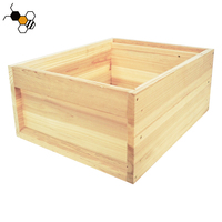 Ruche à trois niveaux avec couvercle supérieur en métal, ruche de type allemand de qualité supérieure, en bois de sapin durable, vente en gros