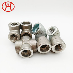 Asme B16 11 dimensioni <span class=keywords><strong>Hastelloy</strong></span> C276 1 pollice filettato <span class=keywords><strong>Tee</strong></span> 4 presa di saldatura di accoppiamento - Product Image 2