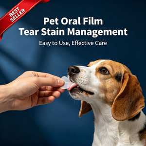 Película Oral Disoluble para Mascotas, Cuidado de las Manchas de Lágrimas, Suplemento para la Salud Ocular de Perros y Gatos - Product Image 5