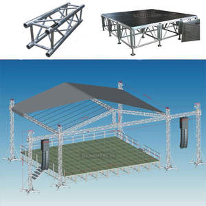 Escenario Portátil Plegable con Estructura de Aluminio Móvil para Eventos y Conciertos al Aire Libre - Product Image 6