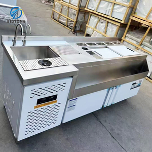 نادل بار رخيص محطة غير قابلة للصدأ كوكاتيل تحت بار قطرة في محطة كوكاتيل محطة كوكاتيل ثلاجة - Product Image 1