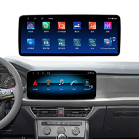 Marco de Radio para Coche Portátil de 12.3 Pulgadas, Negro UV, LHD, para Golf 7 MK7 2017-2018, Pantalla Android, GPS, Kit de Montaje en el Tablero, Amplificador RGB