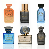 Nouveau design 2026 – Flacon de parfum vide en verre personnalisé avec logo, 30 ml, 50 ml, 100 ml, avec bouchon en plastique, bois, métal, magnétique ou pierre naturelle