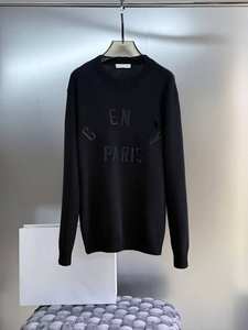 Commerce extérieur ODM Gvc Automne/Hiver Nouveau style Pull unisexe à manches longues en coton avec broderie en cristal tridimensionnelle et patchwork - Product Image 6