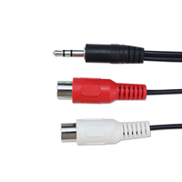 Fabrik-Großhandel Maßanfertigung Weibliches RCA-Kabel Metall 3,5mm Stecker Weibliches Audiokabel