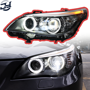 JY pour BMW Série 5 E60 Blocs optiques 2003-2010 Nouveaux <span class=keywords><strong>Angel</strong></span> Eye LED 12V 6000K DRL Feux de croisement Stock local - Product Image 1
