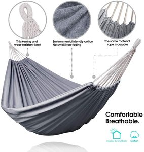 Hamaca Portátil para Acampar con Barra <span class=keywords><strong>de</strong></span> Equilibrio Antivuelco, Lona Resistente, Correas para Árboles, Ligera y Duradera para Exteriores, Patio y Jardín - Product Image 3