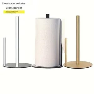 YOTO Kitchen Tissue Lift Paper <strong>Holder</strong> <strong>Black</strong> Vertical <strong>Toilet</strong> Non-Slip <strong>Roll</strong> Paper Towel <strong>Holder</strong> Metal Wrap <strong>Holder</strong> for Home - Product Image 3