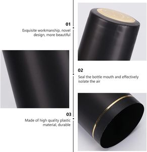 Capsules thermorétractables en PVC pour bouteilles de vin en aluminium, forme cylindrique, pour le stockage des bouteilles - Product Image 3