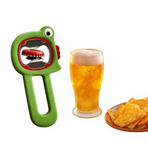 Abridor de Botellas de Silicona con Diseño de Rana, Abridor de <span class=keywords><strong>Cerveza</strong></span> con Forma Personalizada, Patrón Animal, para Fiestas, Bares, Regalo Premium, Directo de Fábrica - Product Image 5