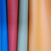 Rouleaux de cuir synthétique gaufré en PVC lychee crypté de 0,6 mm, écologiques, pour la décoration intérieure automobile, fabriqués en Chine