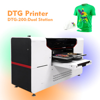 Hochwertiger 4-Kopf I3200 DTG-Drucker - Multifunktionaler Direktdruck auf Textilien mit Doppelbett