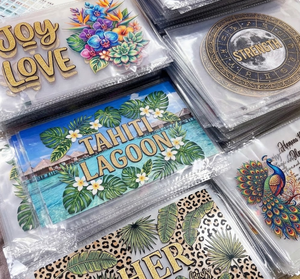 Vinilos Adhesivos Impermeables para Vasos Fríos, con Diseños de Dibujos Animados, Impresión UV, Transferencia Térmica, Lavables, para Decorar Vasos Metálicos - Product Image 1