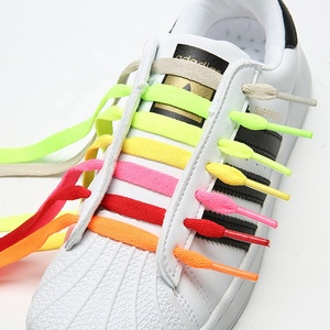 Cordones para zapatos deportivos Poliéster elástico Cómodo Sin lazo Plano Redondo Diseño ovalado Azul Capses Impreso al por mayor - Product Image 3