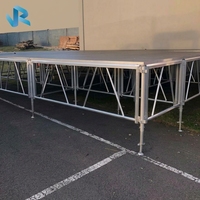 Structure de scène stable en aluminium avec assemblage en contreplaqué de 18 mm, scène portable pour événements/concerts