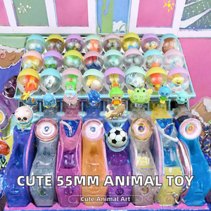 Jouets en plastique en forme d'animaux mignons, mini figurines de 55 mm, œufs surprises en vrac pour distributeur automatique, pour salle de jeux et enfants - Product Image 2