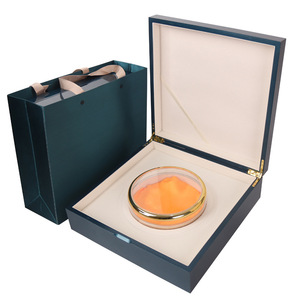 Premium Gift Box High-End Blue Composite Material Moisture Proof Health Product Packaging <b>Level</b> 3 - Product Image 4