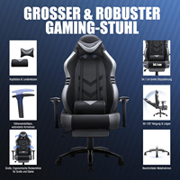 Chaise de jeu ergonomique au prix d'usine, inclinable à 150 degrés, basculante à 20 degrés, accoudoirs réglables en 3D, chaise pivotante en cuir PU
