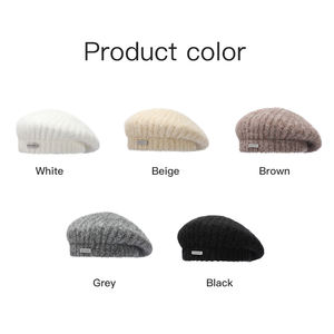 GOLOVEJOY DMZ103 Otoño e Invierno <span class=keywords><strong>2022</strong></span> nuevo 50% boina de lana pura sombrero de punto universitario femenino boina de lana <span class=keywords><strong>para</strong></span> <span class=keywords><strong>mujer</strong></span> - Product Image 3