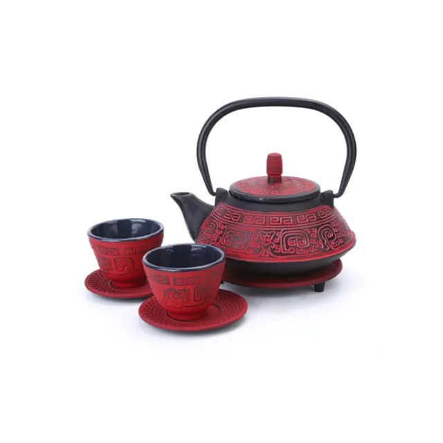 0.6L Enamel Japanese Cast Iron Ceramic Teapot