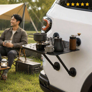 Plateau de camping latéral pour voiture en acier à haute teneur en carbone, pliable sans outil, pour hayon de SUV, 500x450mm, charge 5kg - Product Image 5