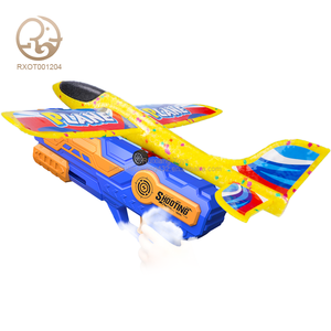Vente chaude unisexe Tiwst volant glisse <span class=keywords><strong>rond</strong></span>-<span class=keywords><strong>point</strong></span> jouets fournis en usine enfants en plein air avion lanceur d'avion pistolet mousse avion - Product Image 1