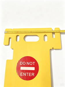 Barrera de Seguridad Plegable de PP Amarillo Corrugado, Señalización de Advertencia, Barrera Temporal para Obras de Construcción y Exposiciones - Product Image 4