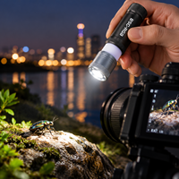 JIXIO Lumière vidéo LED zoomable 4 couleurs 15W CRI96+ 26 Gobos pour télécommande, éclairage de studio portable haute luminosité, lampe d'appoint