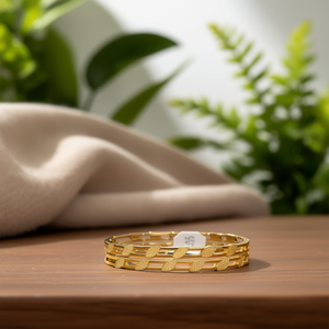 Fashion <b>Bangle</b> 316L Stainless Steel PVD Gold Plating Sustainable Resistant Bracelet <b>for</b> Women <b>Men</b> Jewelry - Product Image 3