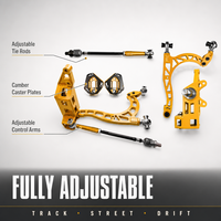 Kit de châssis avant et de réglage d'angle pour Nissan Cefiro A31, bras de suspension inférieurs réglables, rotules de direction, biellettes de direction, plaques de réglage de carrossage