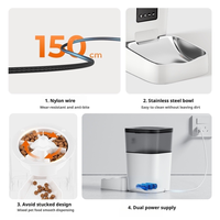 Comedero Inteligente para Mascotas Futurepets con Control Remoto por Aplicación, Alimentación Programada, Grabación de Voz, 3L, Material ABS de Grado Alimenticio, para Dueños Ocupados, Uso Doméstico