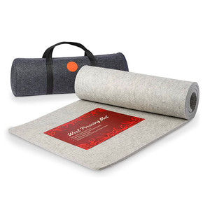Tapis de pressage en laine extra large 22 x 60 x 3/8 pouces, <span class=keywords><strong>housse</strong></span> de planche à repasser 100 % laine de Nouvelle-Zélande pour le quilting - Product Image 1