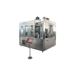 Ligne de production entièrement automatique de machines de remplissage de bouteilles en <span class=keywords><strong>verre</strong></span> liquide pour la fabrication de boissons gazeuses au jus de <span class=keywords><strong>soda</strong></span> - Product Image 1