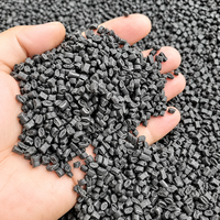 Granulés de plastique recyclé industriel, granulés HDPE, matière première plastique durable, vente en gros directe d'usine