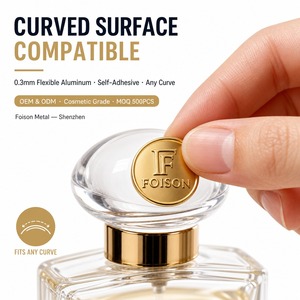 Adesivi Metallici 3D Goffrati a Taglio Diamantato, Adesivi per Emblemi Metallici per Contenitori in Plastica, Adesivi Metallici per Carte, <span class=keywords><strong>Profumo</strong></span> - Product Image 1