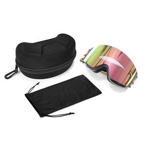 مخصص الوجه حتى نظارات التزلج نظام تدفق الهواء مع أحمر أزرق رمادي رمادي عدسة مغناطيسية - Product Image 2