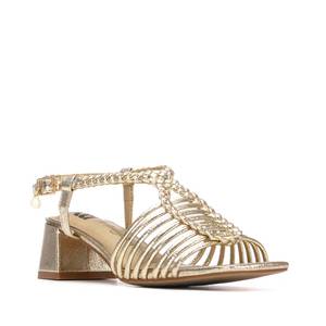 Sandale à talons pour femme Xti 145433 Or Talon de 5 cm Taille 37 - Product Image 2