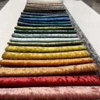 Tissu tricoté de tapisserie d'ameublement de canapé en velours écrasé par Burnout personnalisé de haute qualité