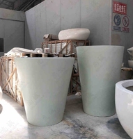 Pots à fleurs décoratifs sur pied, style nordique simple et moderne, pour jardin extérieur, grands pots à fleurs pour arbres d'extérieur