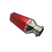 Silencieux de moto en fibre de carbone couleur universelle 1.5-2 "avec DB Killer amovible pour silencieux de rue moto