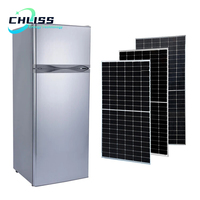 Congélateur solaire 105L avec machine à glaçons-Congélation rapide, compact et utilisation à la maison/en magasin